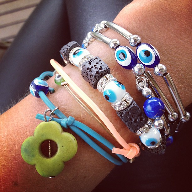 Evil Eye Arm Party | via www.stylescoop.co.za