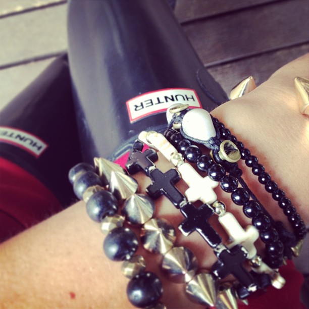 Skulls & Crosses Arm Party | via www.stylescoop.co.za