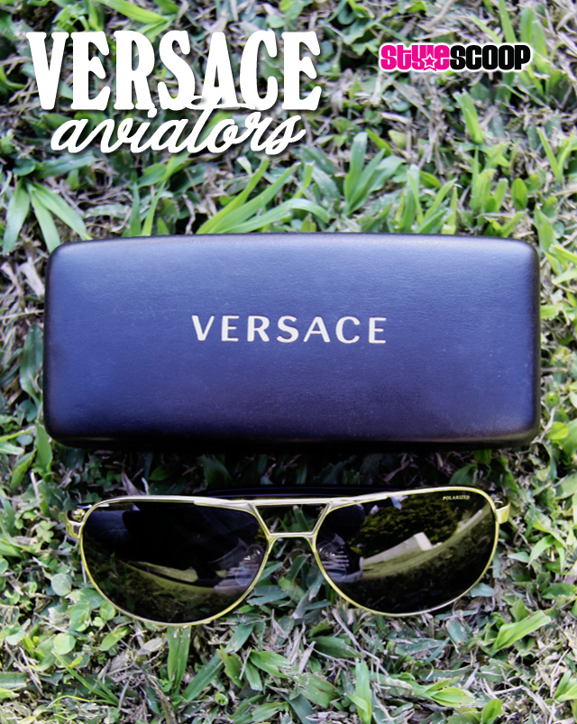 Versace Aviator Sunglasses | www.stylescoopmag.com