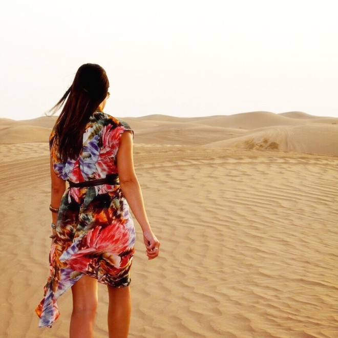 Exploring the desert in Dubai