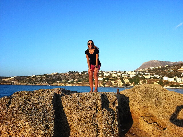 In my favourite place in the world! Almyrida beach in Crete