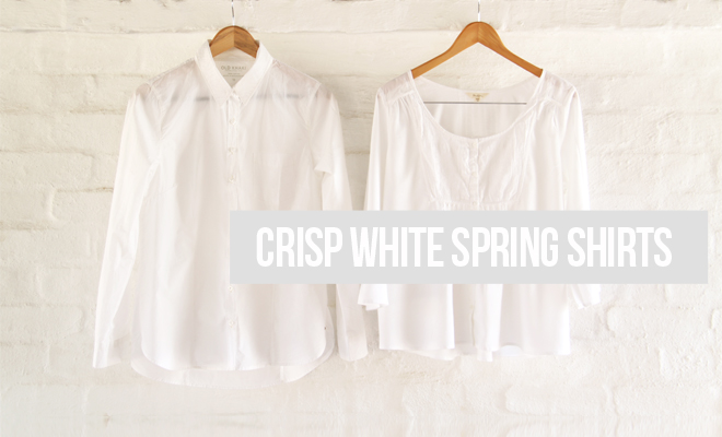 Crisp White Shirts for Spring with Old Khaki