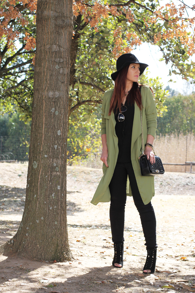 Army green clearance trench